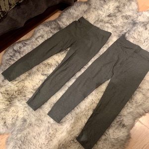 2 Size Large Grey Forever 21 Leggings